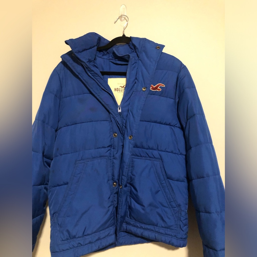 Hollister Kids Blue Puffer Jacket